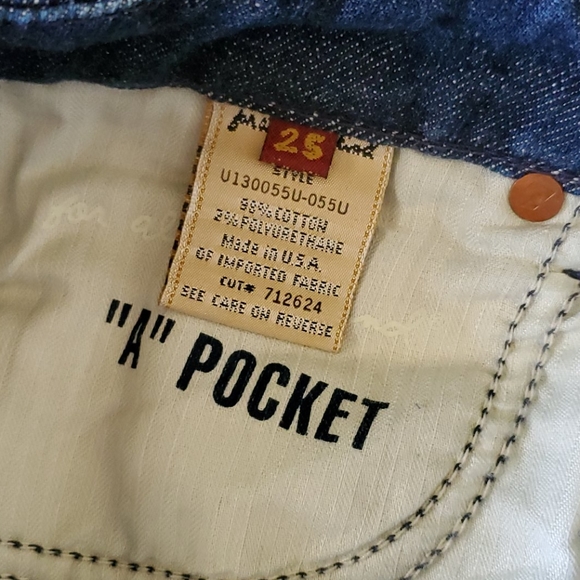 7 For All Mankind A Pocket Flare Jeans sz 25 - Picture 5 of 5